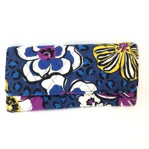 Vera Bradley Tri-Fold Wallet in African Violet
